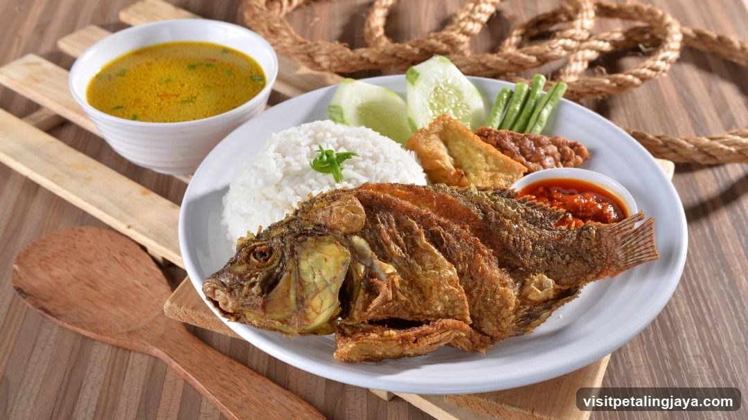 Fried Fish with Rice and Curry