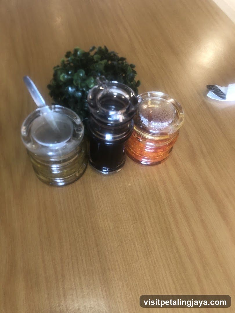 Condiment Jars on Table