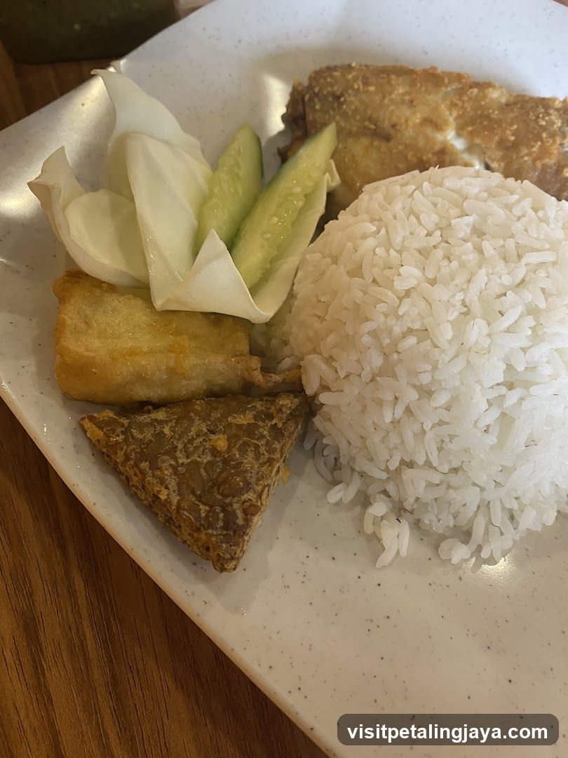 Fried Rice Plate with Side Dishes