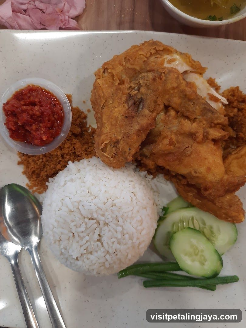Fried Chicken Rice Plate