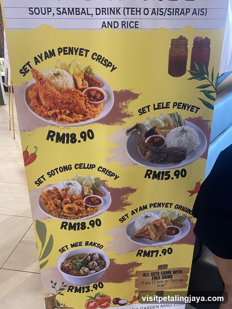 Food Set Menu Board