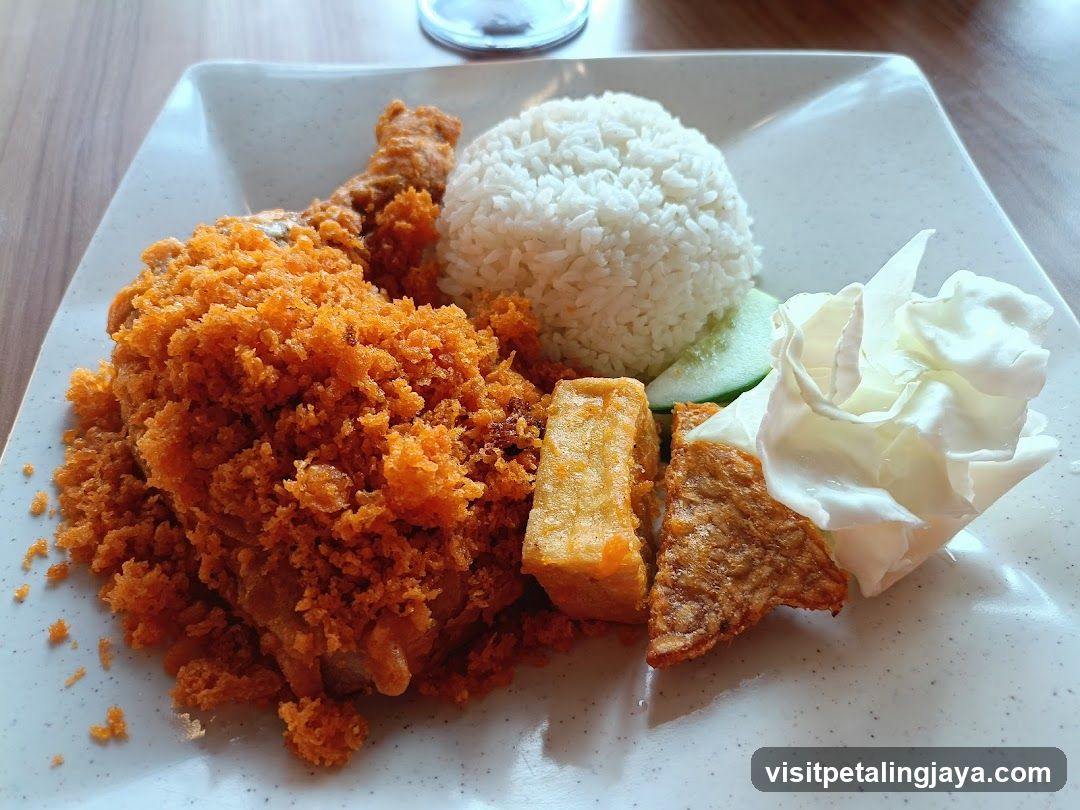 Fried Chicken and Rice Meal