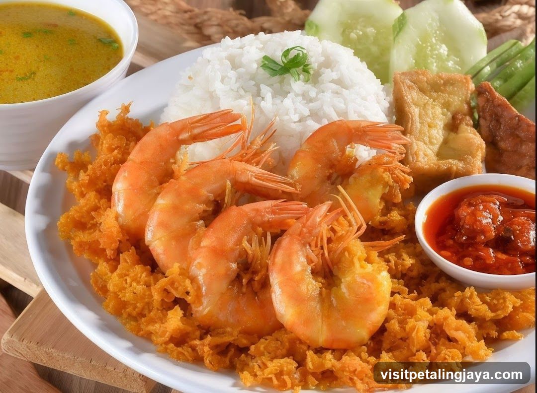 Thai Curry Rice with Shrimp and Tom Yum Soup