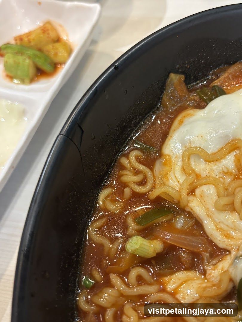 Spicy Ramen with Fried Egg and Kimchi