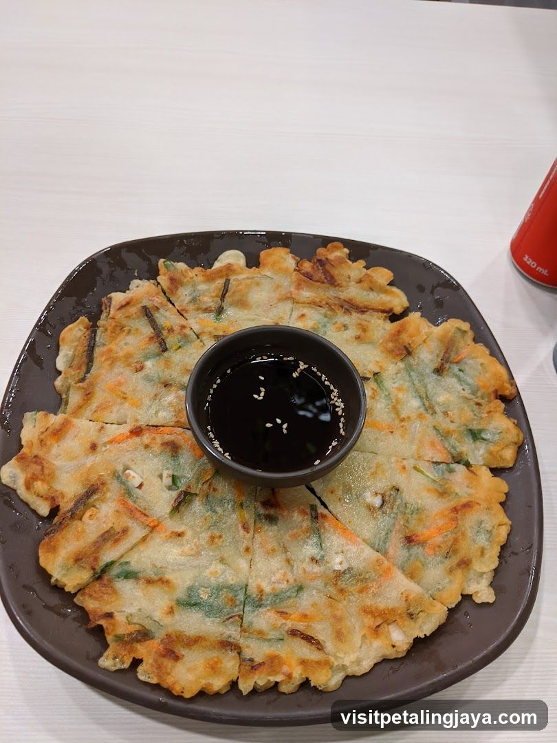 Korean Pancake with Soy Sauce
