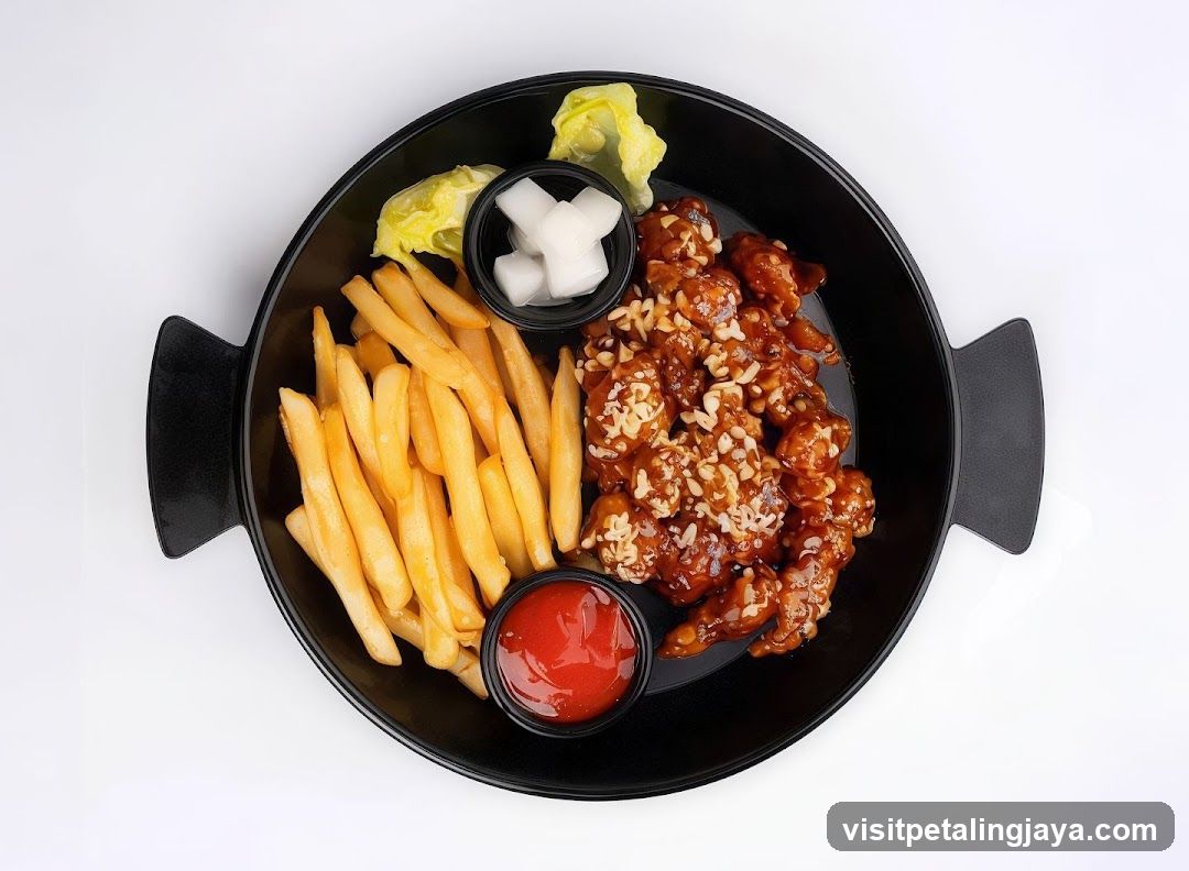 Korean Fried Chicken and Fries Set
