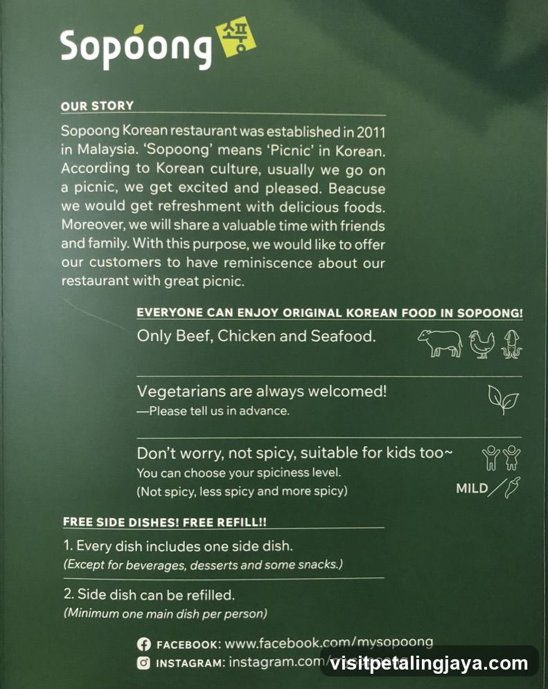 Sopoong Restaurant Flyer