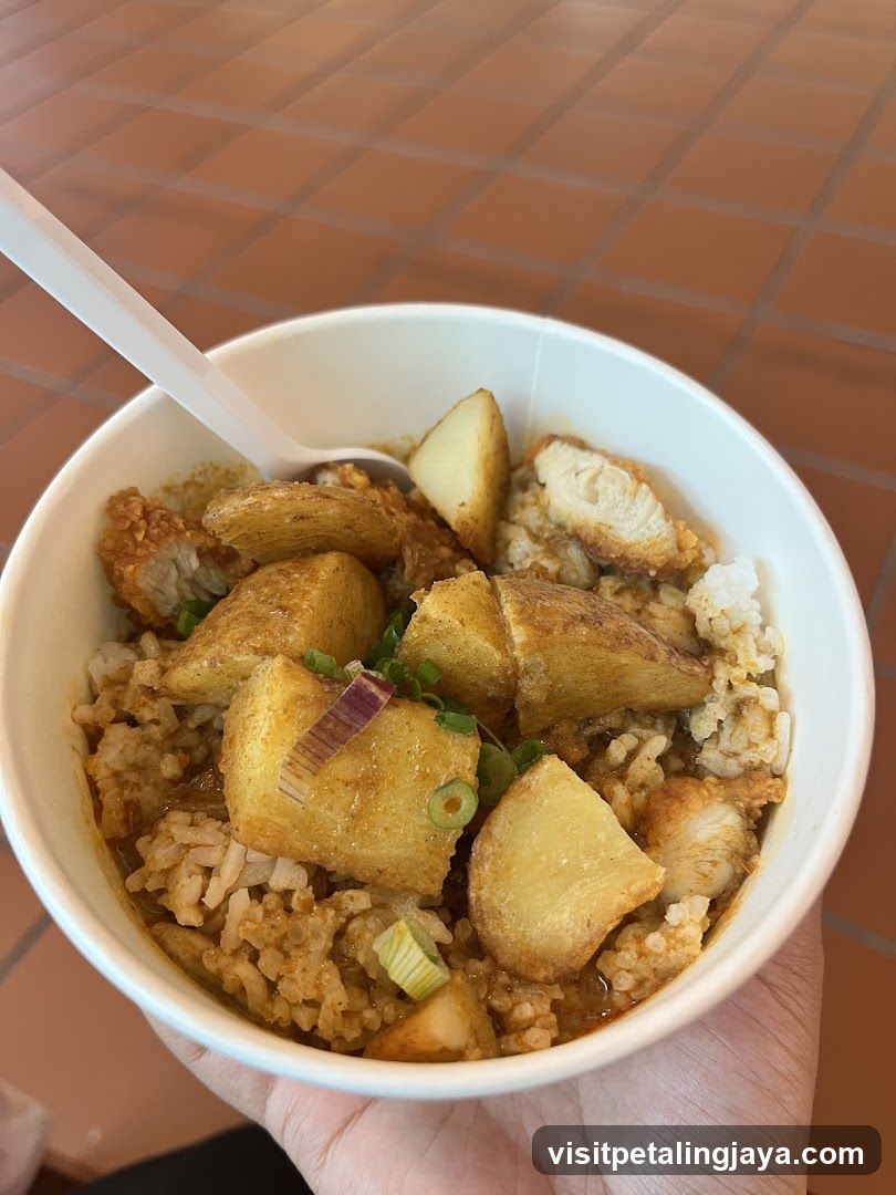 Fried Rice Bowl with Tofu and Chicken