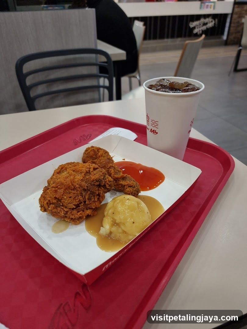 Fried Chicken Meal with Drink
