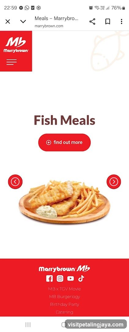 Marrybrown Fish Meals Page