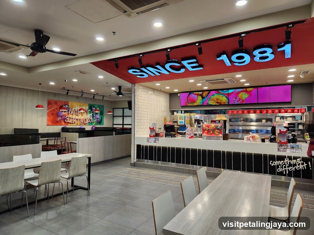 Interior of a modern food outlet