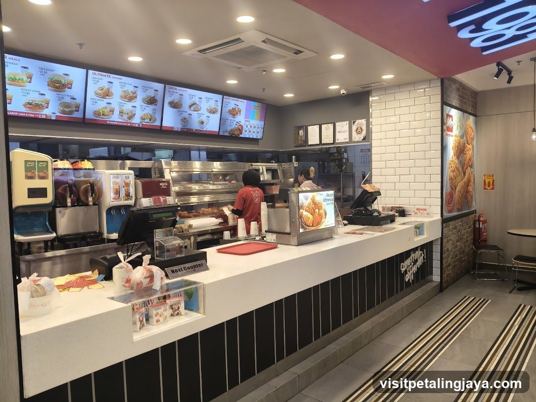 Fast Food Counter Interior