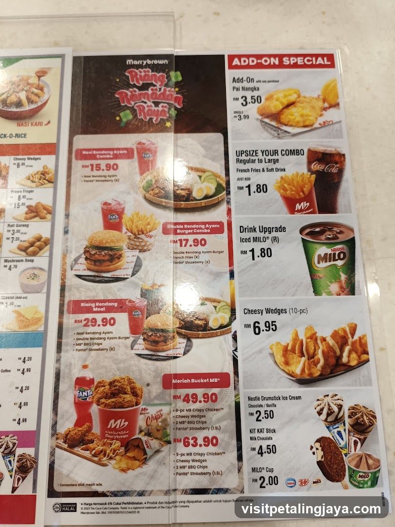 Marrybrewen Menu Page