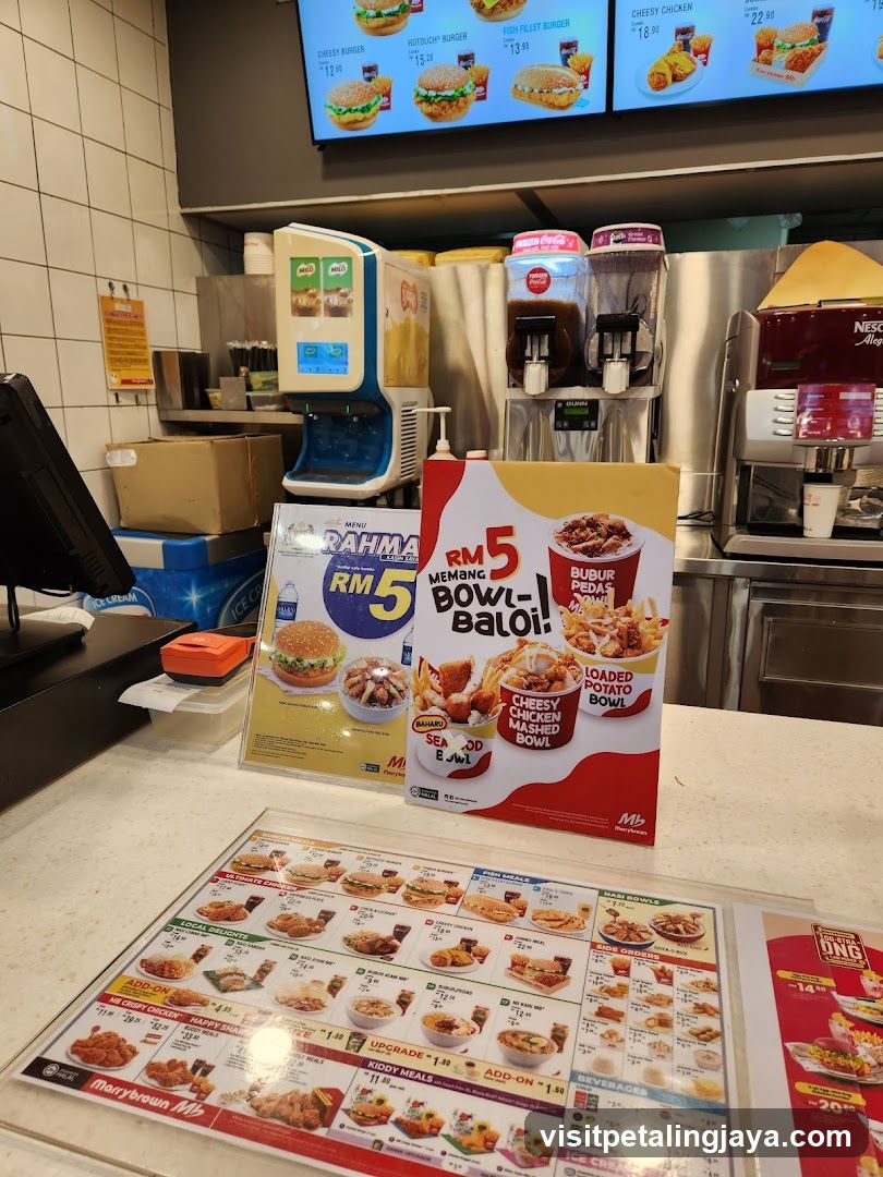 Fast Food Counter Display