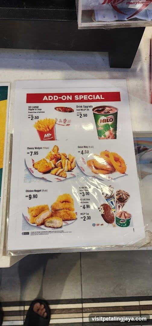 Add-On Special Menu Board