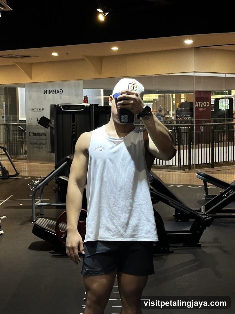 Gym Interior Mirror Selfie