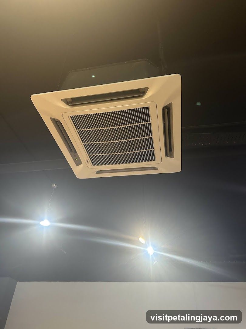 Ceiling Air Conditioner in Interior Space