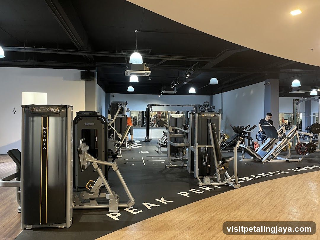 Gym Interior with Equipment