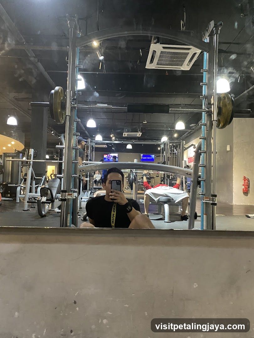 Gym Interior Mirror Selfie