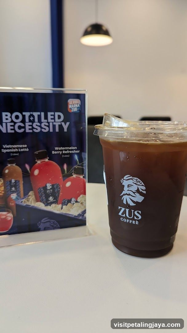 Zus Coffee and Bottled Necessity Display
