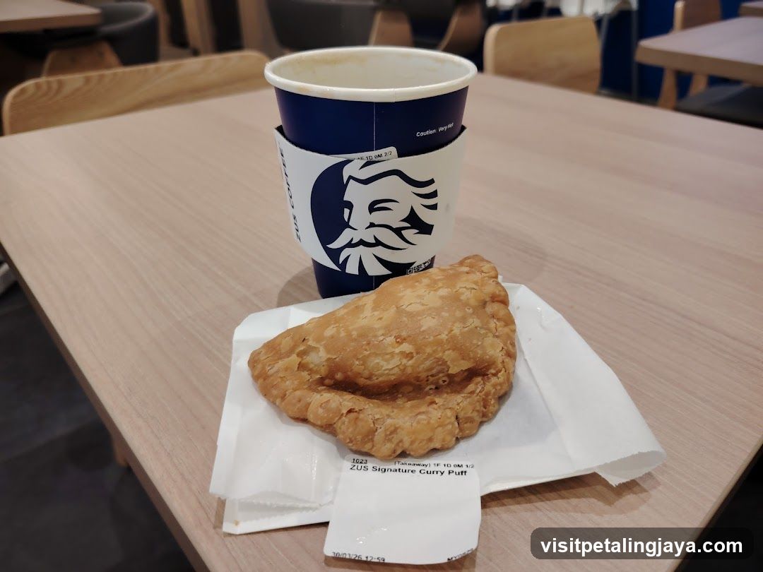 Café Meal with Curry Puff