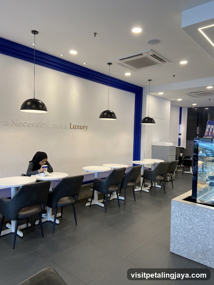 Interior of a modern cafe or bakery