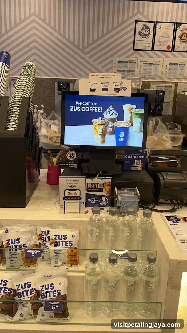 Zus Coffee Counter Display