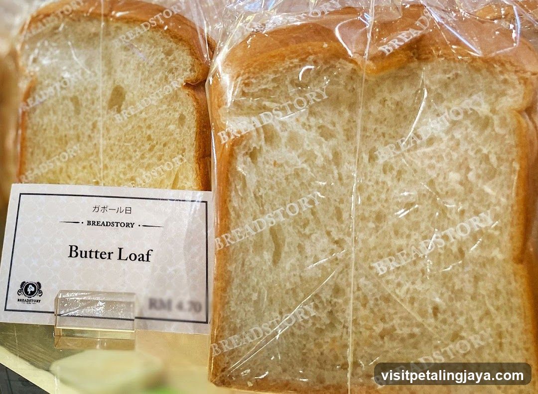 Butter Loaf Bread Display