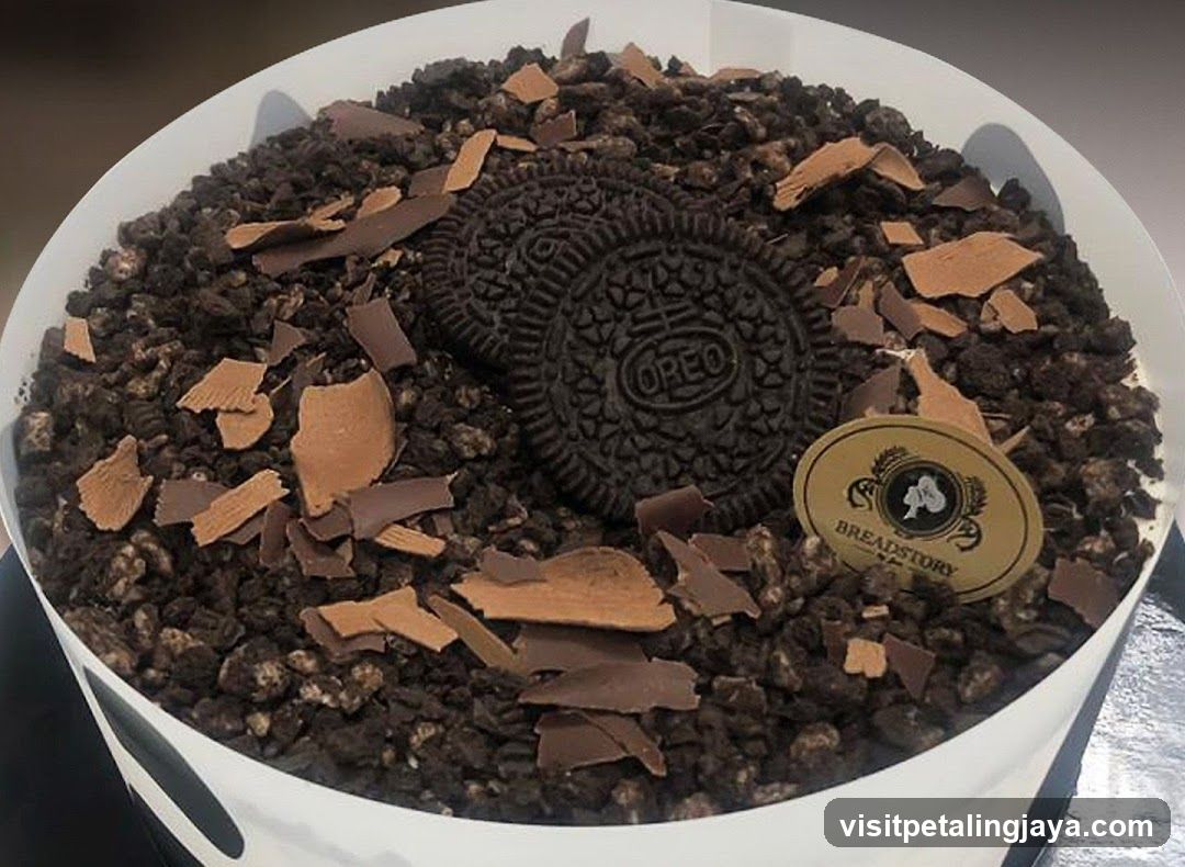 Oreo Chocolate Cake with Crumbs and Branding