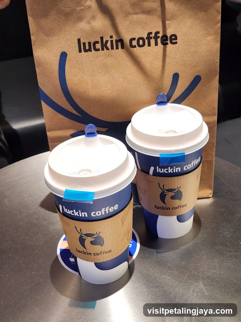 Luckin Coffee Cups and Bag