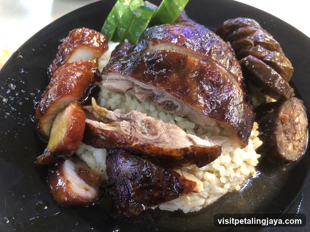 Roast Chicken Rice Plate