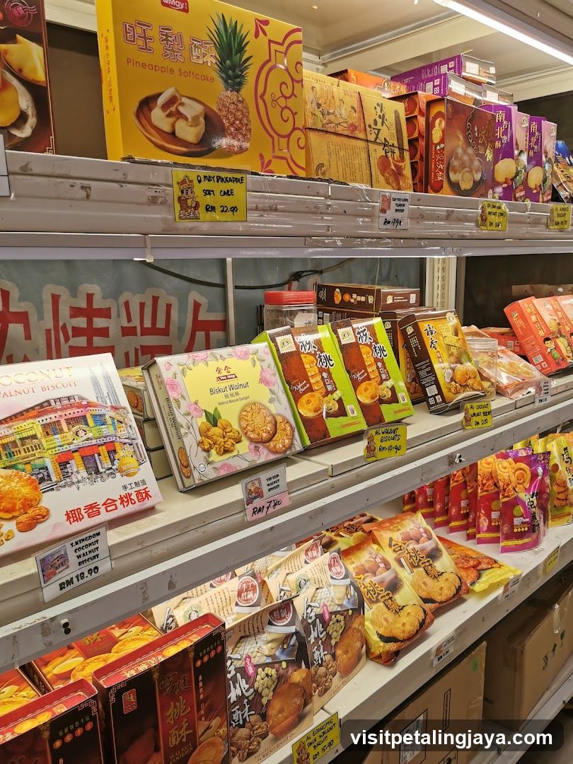 Asian Snack and Cake Display