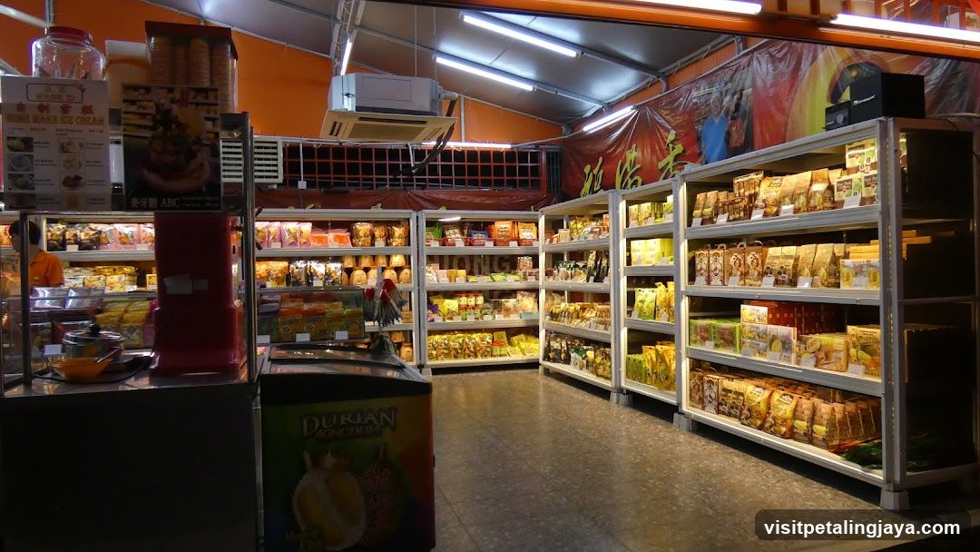 Interior of a well-stocked grocery store