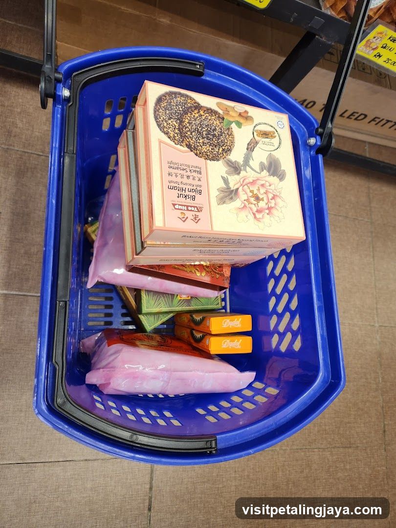 Shopping Basket with Food Items