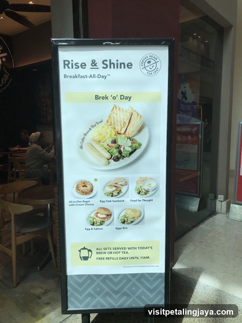 Breakfast Menu Display