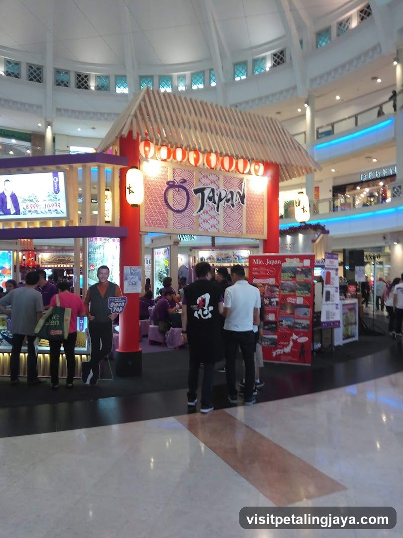 Japan-themed stall in mall