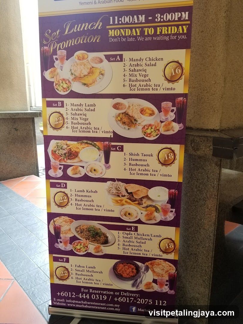 Set Lunch Promotion Menu Board