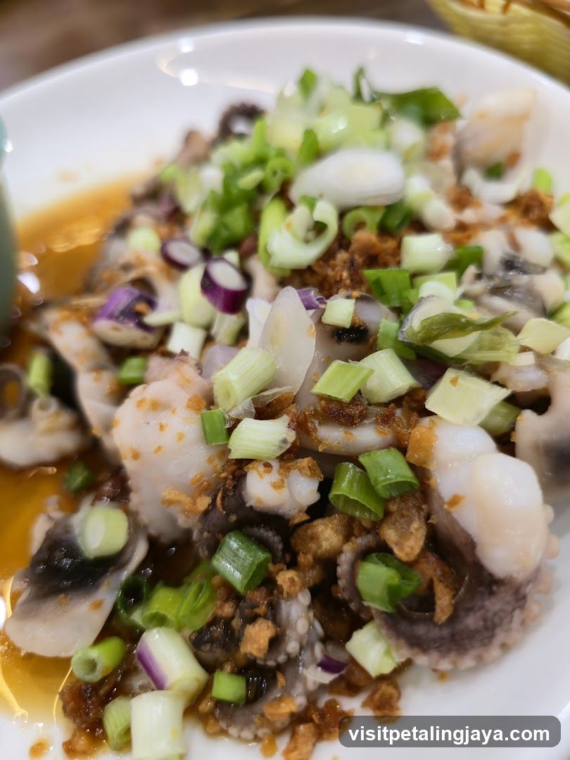 Octopus Dish with Scallions and Sauce