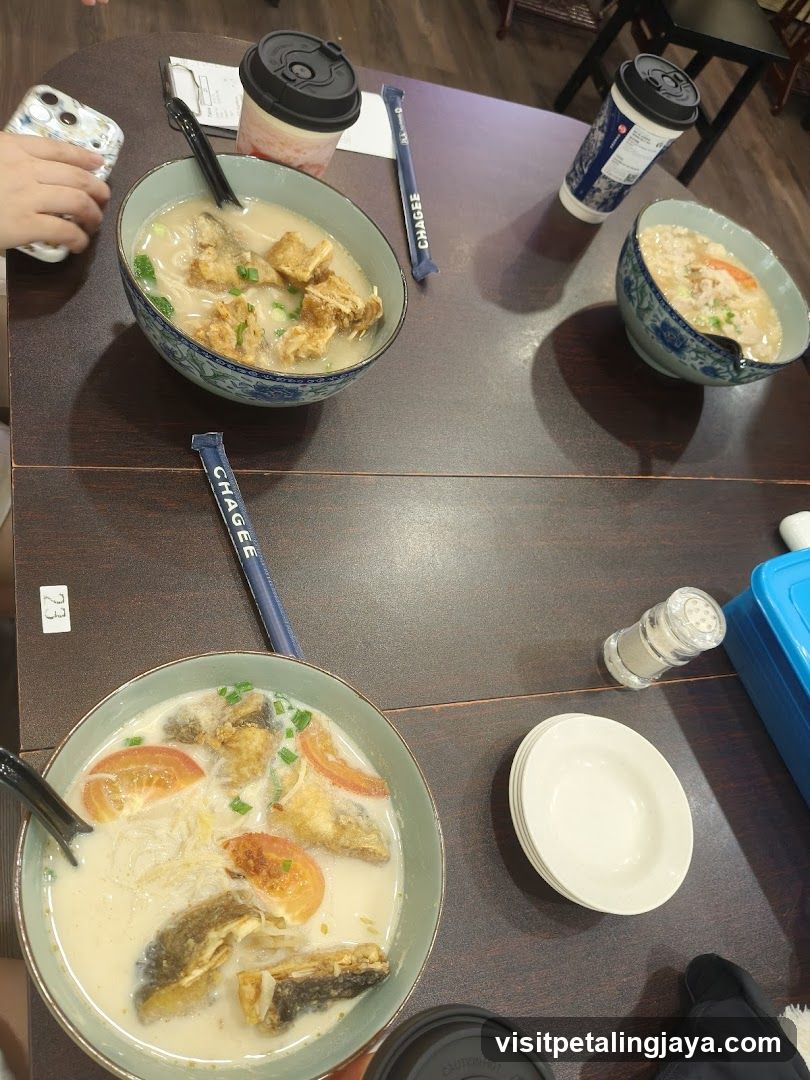 Dining Table with Noodle Bowls