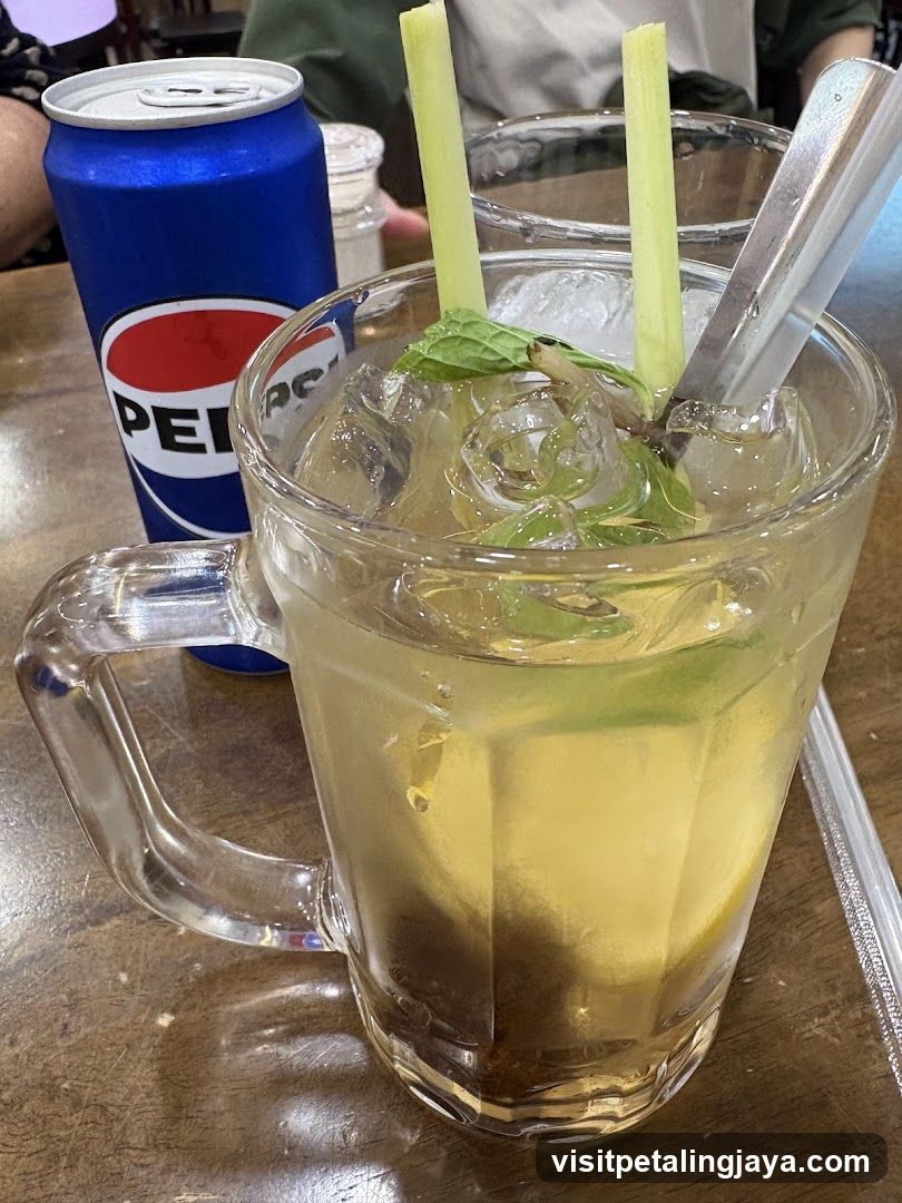 Beverages on a table