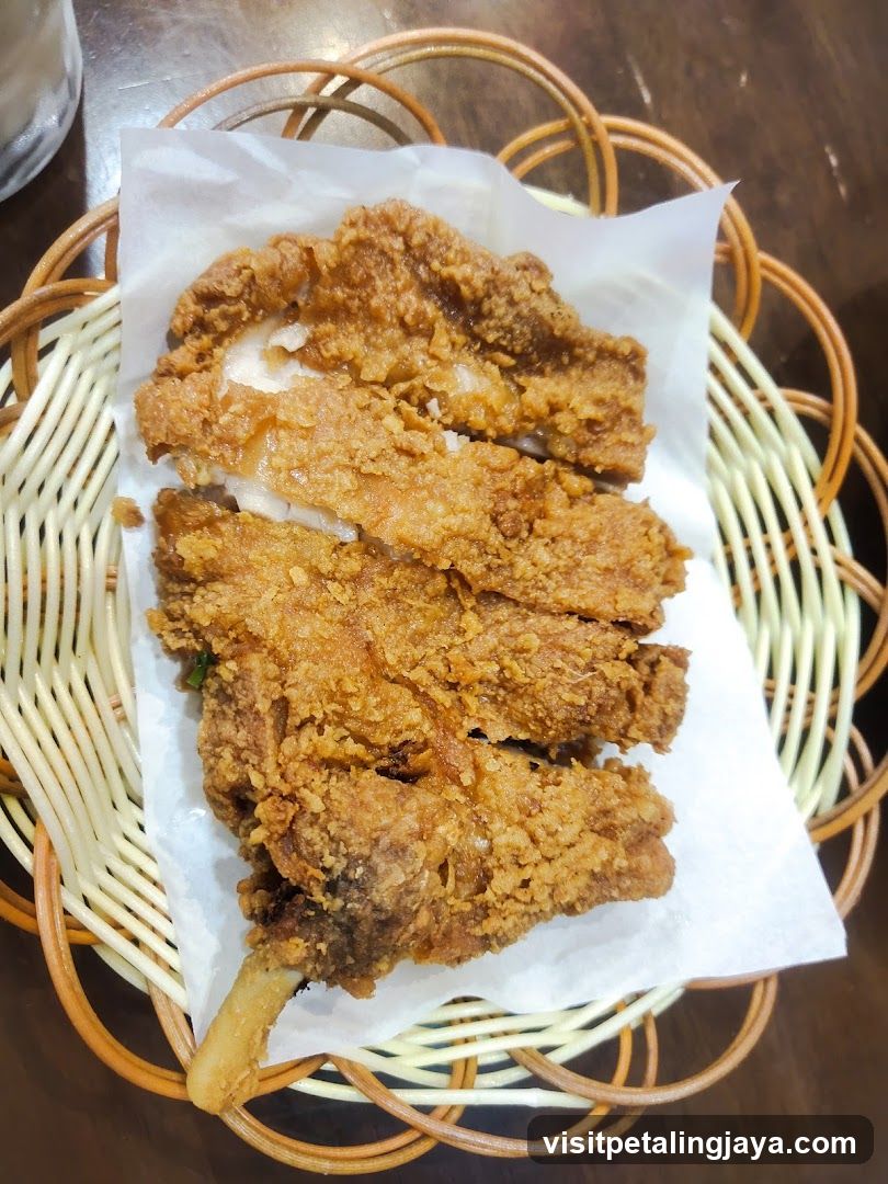 Fried Chicken Wings on Wicker Basket
