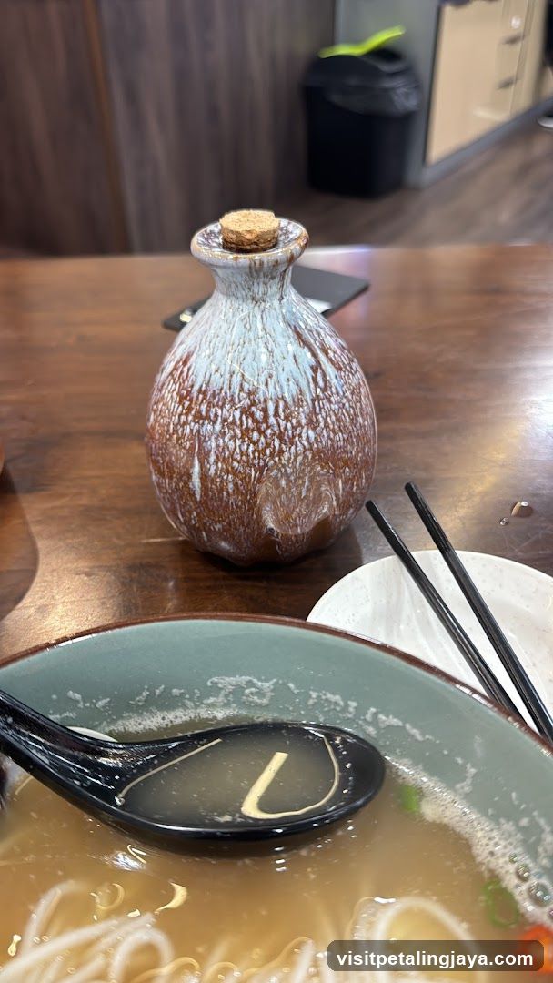 Dining Table with Soup and Bottle