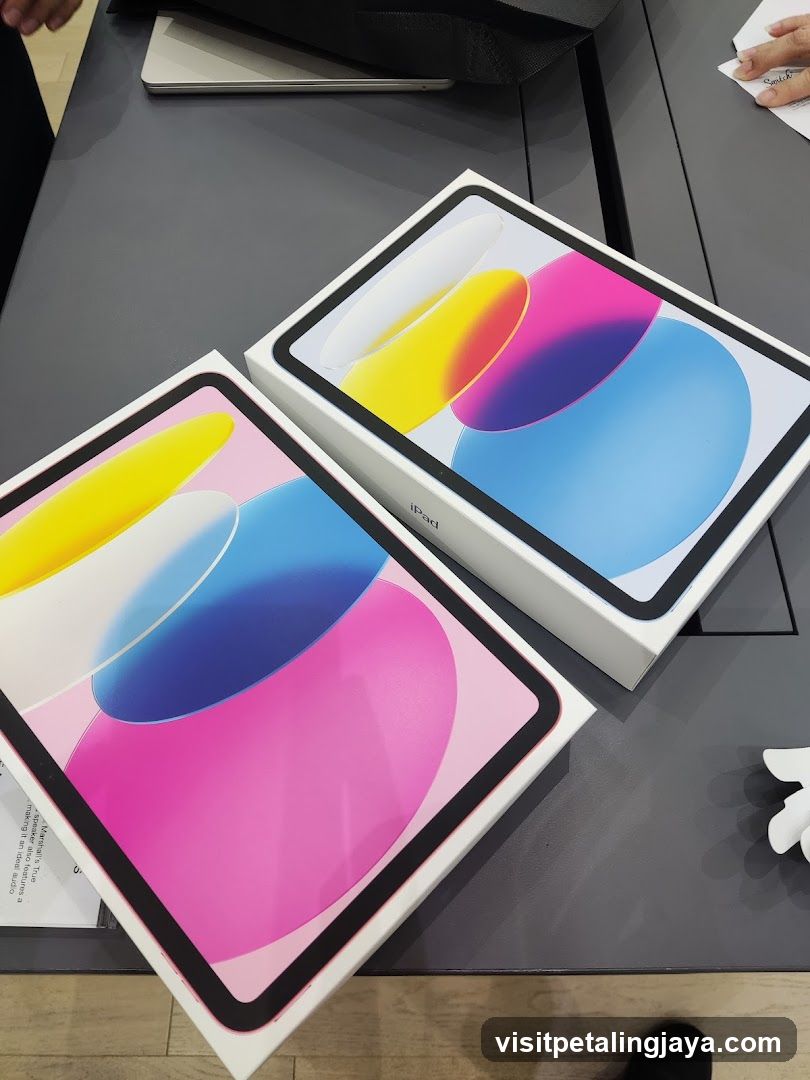 iPad Boxes on Display Table