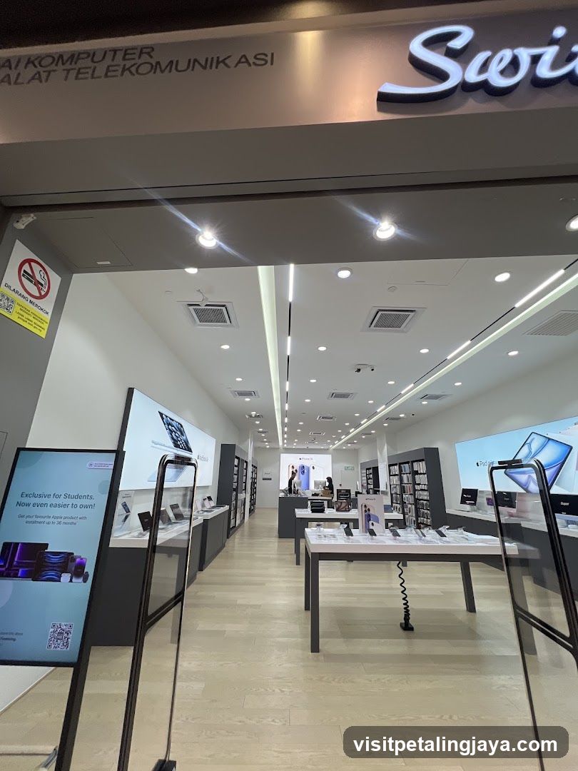 Electronics Store Interior View