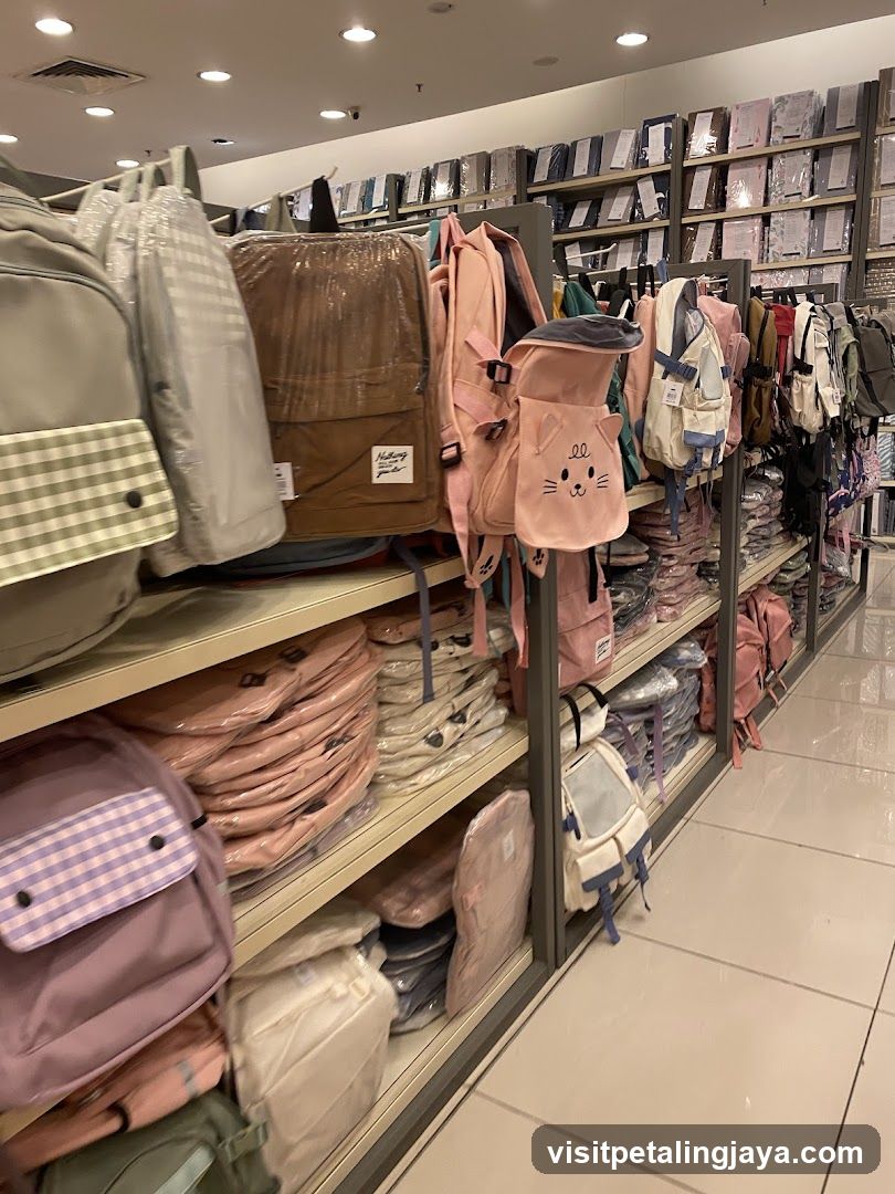 Backpack Store Interior