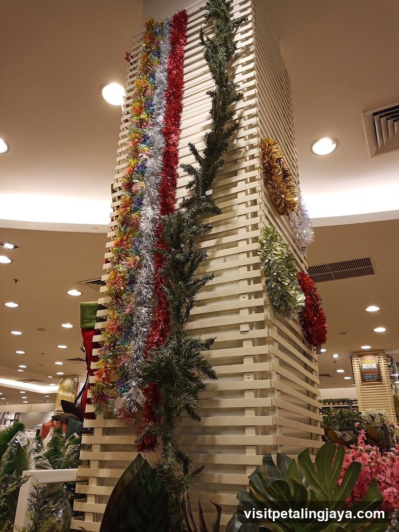 Christmas Decor in Mall Interior