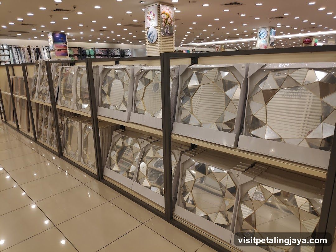 Decorative Mirror Display in Store