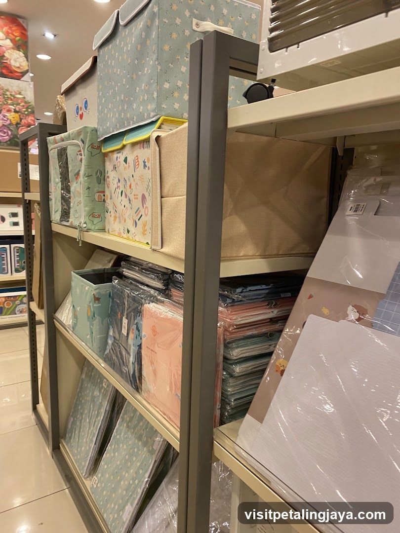 Storage Organizers and Bedding Display
