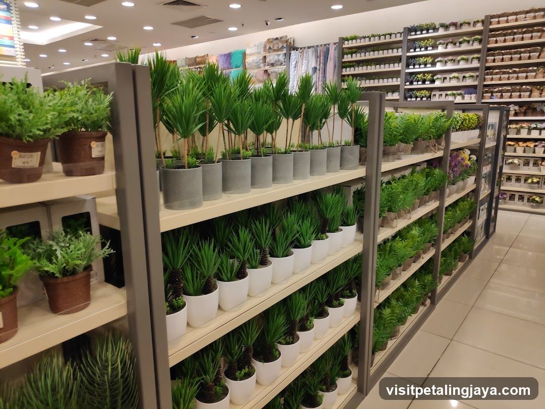 Artificial Plants Display in Store