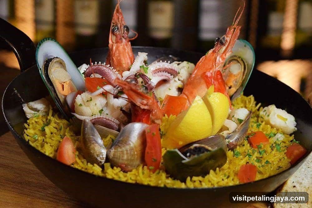 Seafood Paella Dish
